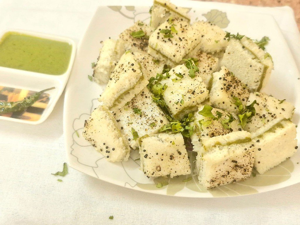 Homemade sandwich dhokala prepared fresh in our kitchen